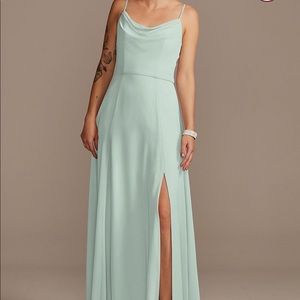 David’s bridal dusty sage bridesmaids dress size 16